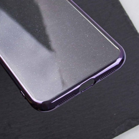 Чохол TPU+PC Glittershine для Apple iPhone 12 (6.1") Purple - зображення 3 