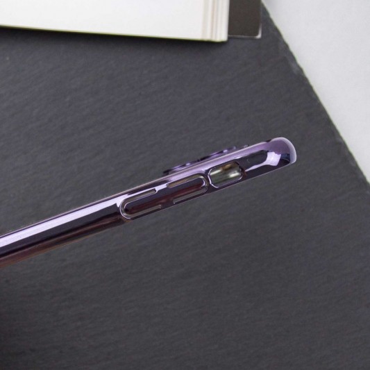Чохол TPU+PC Glittershine для Apple iPhone 12 (6.1") Purple - зображення 6 