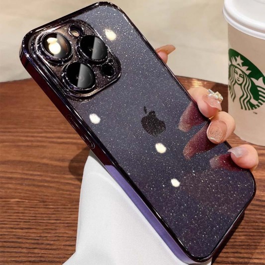 Чехол TPU+PC Glittershine для Apple iPhone 12 Pro (6.1") Purple - изображение 1