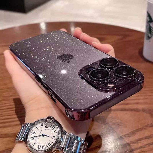 Чехол TPU+PC Glittershine для Apple iPhone 12 Pro (6.1") Purple - изображение 2