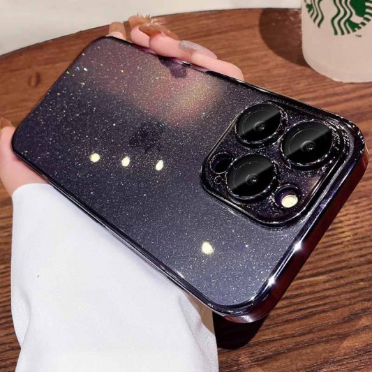 Чехол TPU+PC Glittershine для Apple iPhone 12 Pro (6.1") Purple - изображение 3