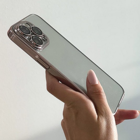 Чохол TPU+PC Glittershine для Apple iPhone 12 Pro Max (6.7") Rose Gold - зображення 1 