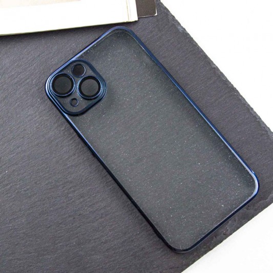 Чохол TPU+PC Glittershine для Apple iPhone 14 (6.1") Dark Blue - зображення 2 
