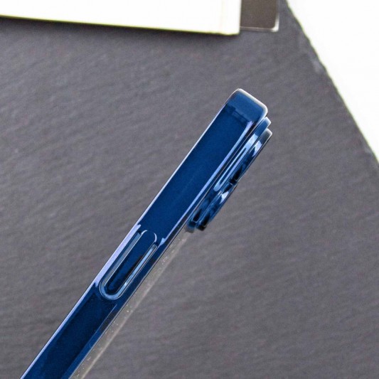 Чохол TPU+PC Glittershine для Apple iPhone 14 (6.1") Dark Blue - зображення 4 