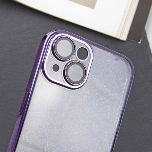 Чохол TPU+PC Glittershine для Apple iPhone 14 (6.1") Purple - зображення 3 