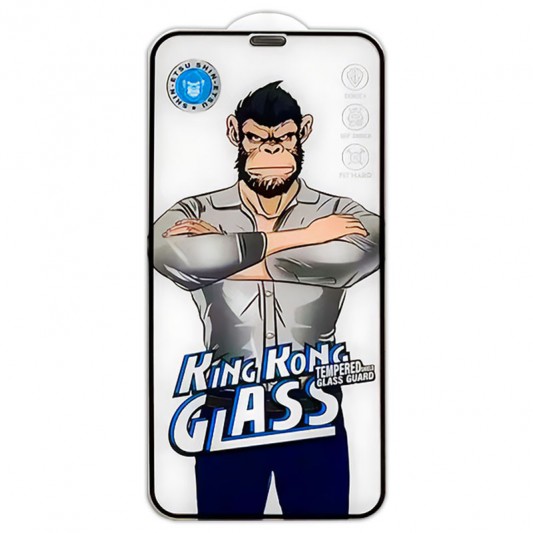 Защитное 2.5D стекло King Kong HD для Apple iPhone 11 / XR (6.1") Черный - изображение 1