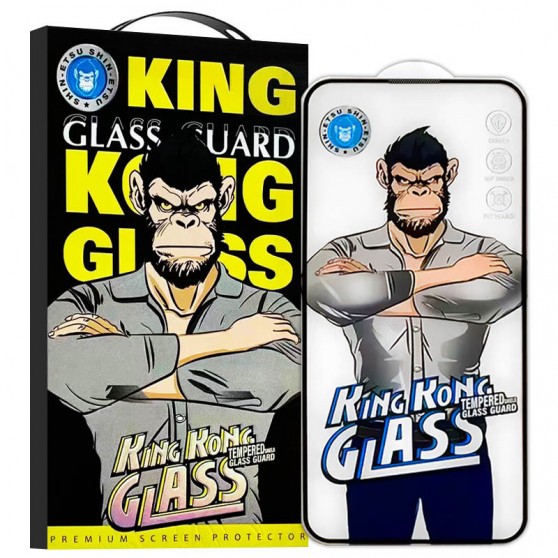 Захисне 2.5D скло King Kong HD для Apple iPhone 14 Pro Max / 15 Plus / 16 Plus (6.7") Чорний