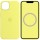 Чехол Silicone case (AAA) with Magsafe and Animation для Apple iPhone 13 (6.1") Желтый / Lemon Zest
