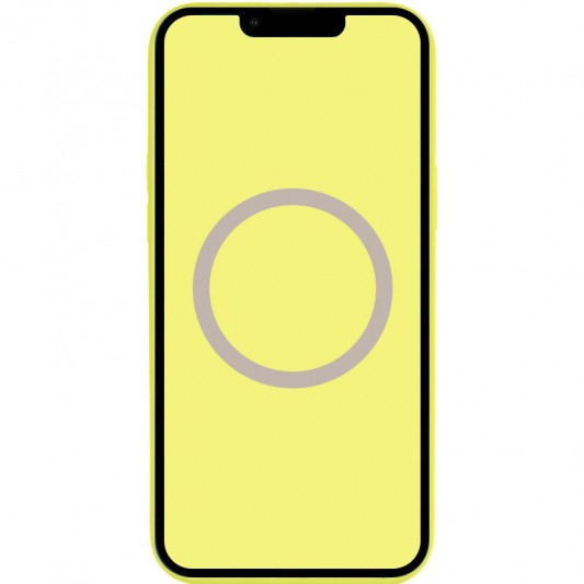 Чохол Silicone case (AAA) with Magsafe and Animation для Apple iPhone 13 Pro (6.1") Жовтий / Lemon Zest - зображення 1 