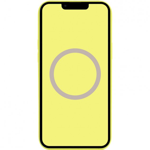 Чохол Silicone case (AAA) full with Magsafe and Animation для Apple iPhone 13 Pro (6.1"), Жовтий / Lemon Zest