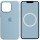 Чохол Silicone case (AAA) with Magsafe and Animation для Apple iPhone 13 Pro Max (6.7") Блакитний / Blue Fog
