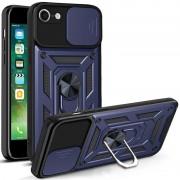 Ударостійкий чохол Camshield Serge Ring для Apple iPhone 7 / 8 / SE (2020) (4.7") Синій