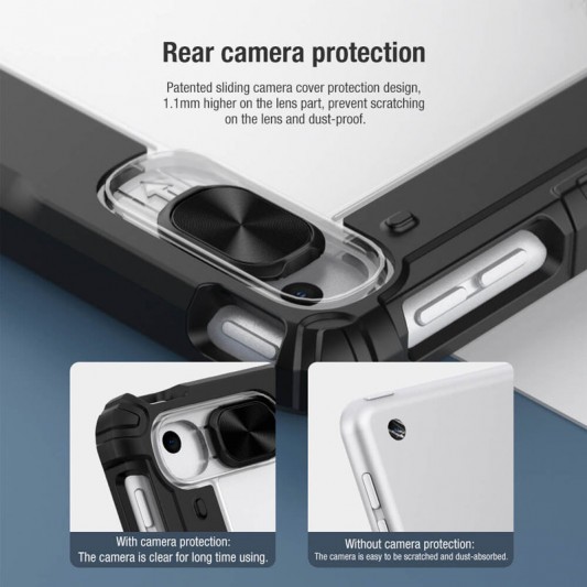 Чохол-книжка Nillkin Bumper Pro для Apple iPad 10.2" (2019) (2020) (2021) Black - зображення 3 