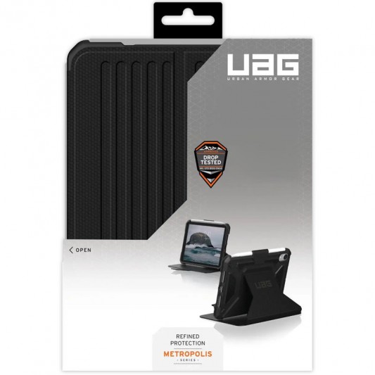 Чохол-книжка UAG Metropolis для Apple iPad Air 10.9'' (2022), Чорний - зображення 7 