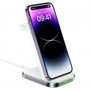 Бездротова зарядка Acefast E15 3-in-1, White