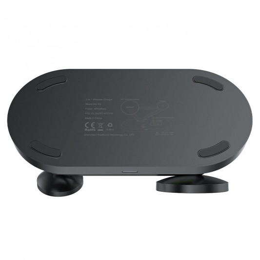 Бездротова зарядка Acefast E9 3-in-1, Black - зображення 2 