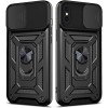 Протиударний чохол на iPhone X / XS - Camshield Serge Ring, Чорний