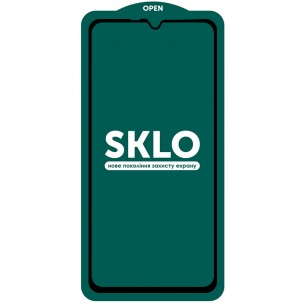 Защитное стекло SKLO 5D (тех.пак) для Samsung Galaxy A05s Черный