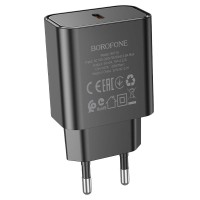 Блок живлення Borofone BA71A PD20W (1USB-C) Чорний