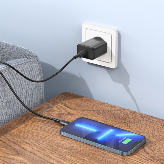 Зарядний пристрій Borofone BA71A PD20W, Чорний