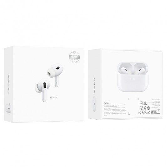 Беспроводные TWS наушники BOROFONE BW36 ANC White - изображение 5