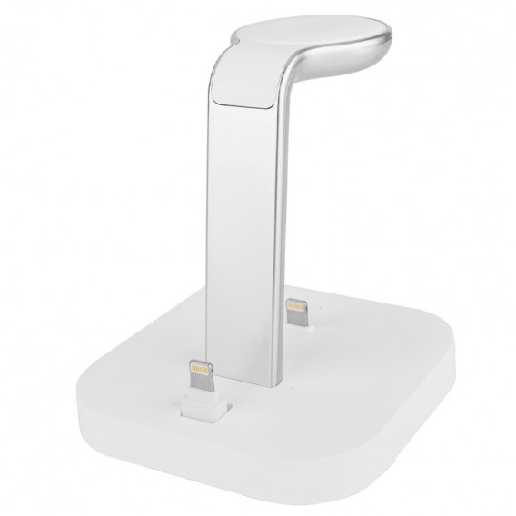 Бездротова зарядка Hoco CW43 Graceful 3-in-1, White