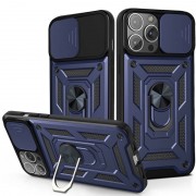 Ударостійкий чохол Camshield Serge Ring для Apple iPhone 12 Pro / 12 (6.1") Синій