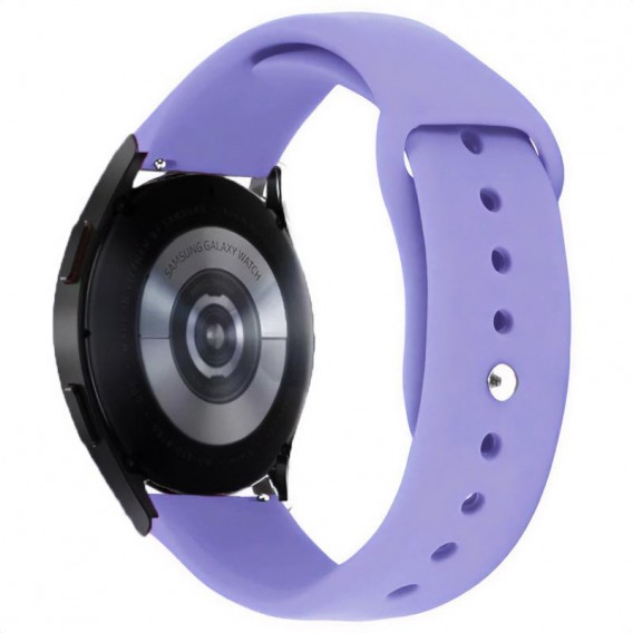 Силіконовий ремінець Sport для Smart Watch 20mm, Бузковий / Light Elegant Purple