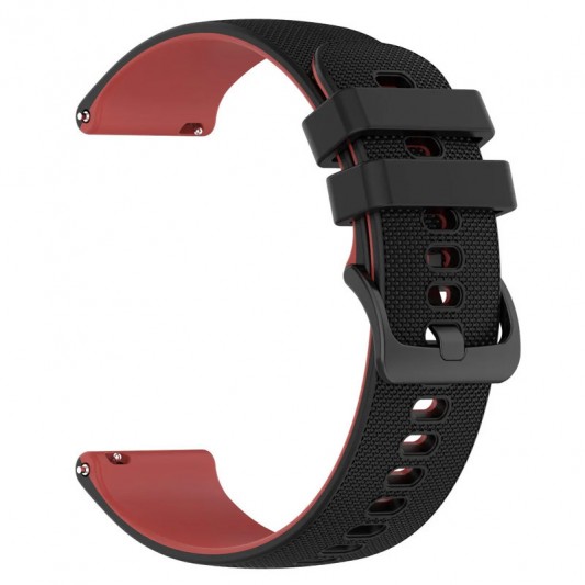 Ремінець Ribby для Smart Watch 20mm Black / Red - зображення 1 