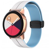 Силіконовий ремінець Classy для Smart Watch 20mm White / Blue Силіконовий ремінець Classy для Smart Watch 20mm White / Blue