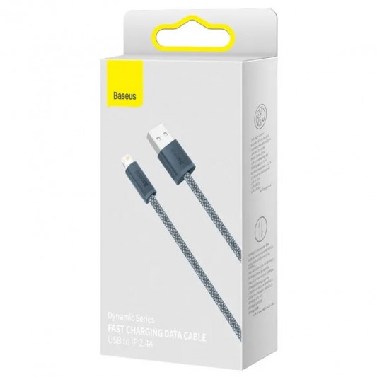 Дата кабель Baseus Dynamic Series USB to Lightning 2.4A (1m) (CALD000402) Slate Gray - зображення 5 