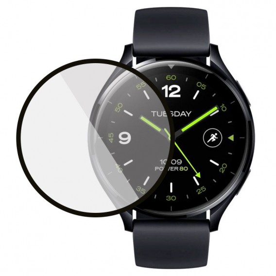 Захисна пленка 3D (full glue) (тех.пак) для Xiaomi Watch 2, Черный