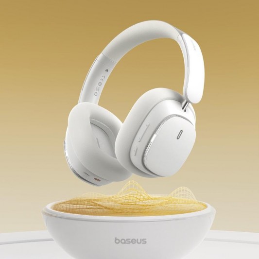 Накладные беспроводные наушники Baseus Bowie H1 Pro Noise-Cancellation (A00050601) Moon White - изображение 1