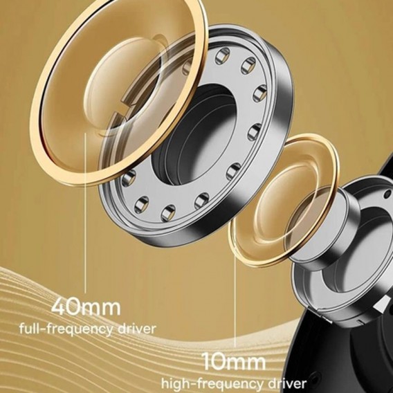 Накладні бездротові навушники Baseus Bowie H1 Pro Noise-Cancellation (A00050601), Moon White