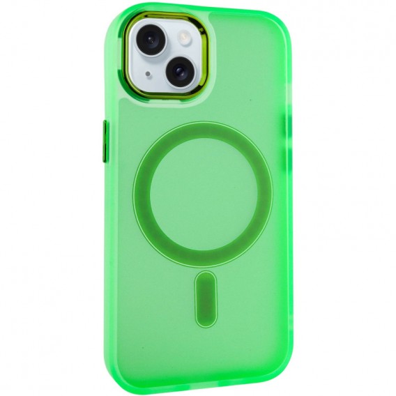 Чохол TPU+PC Lily with MagSafe для Apple iPhone 14 (6.1"), Neon Green