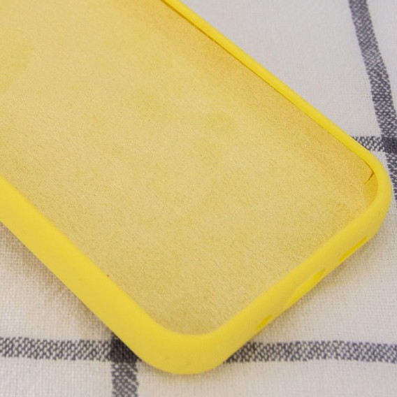 Чохол Silicone Case Full Protective (AA) NO LOGO для Apple iPhone 15 (6.1"), Жовтий / Yellow
