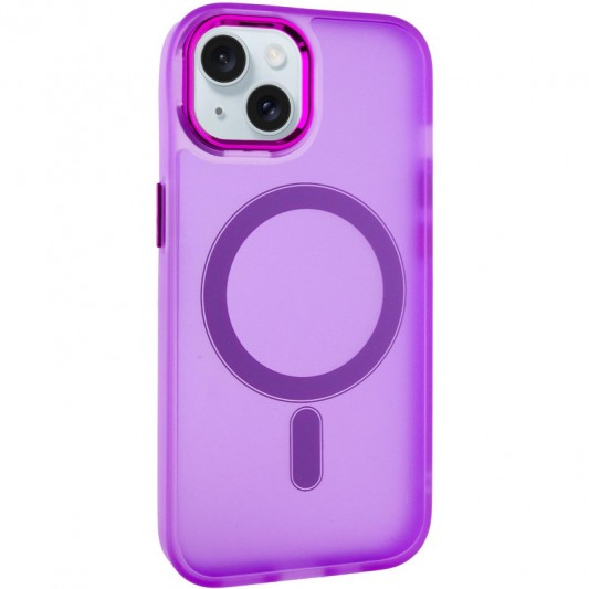 Чохол TPU+PC Lily with MagSafe для Apple iPhone 15 (6.1") Purple