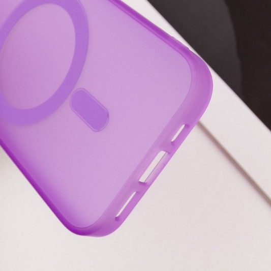 Чохол TPU+PC Lily with MagSafe для Apple iPhone 15 (6.1") Purple - зображення 7 