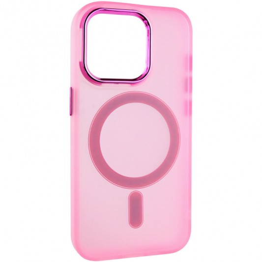 Чохол TPU+PC Lily with MagSafe для Apple iPhone 15 Pro (6.1") Light Pink - зображення 1 