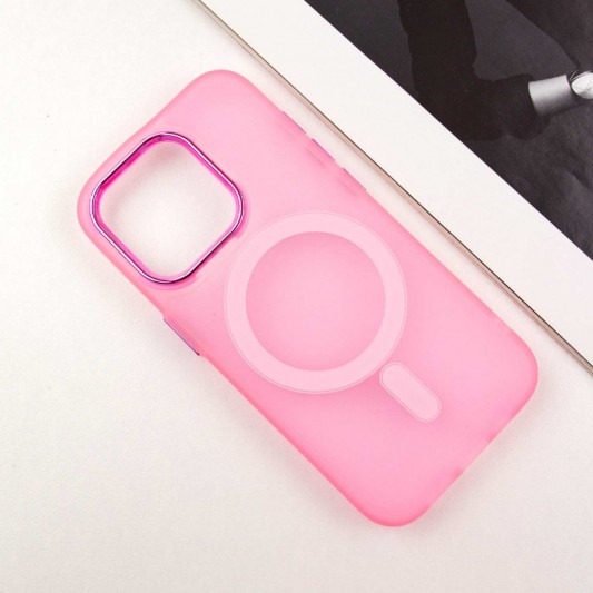 Чохол TPU+PC Lily with MagSafe для Apple iPhone 15 Pro (6.1") Light Pink - зображення 2 