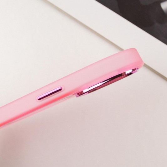 Чохол TPU+PC Lily with MagSafe для Apple iPhone 15 Pro (6.1") Light Pink - зображення 5 