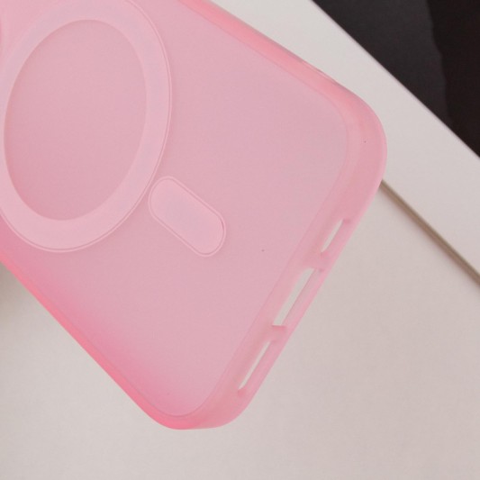 Чохол TPU+PC Lily with MagSafe для Apple iPhone 15 Pro (6.1") Light Pink - зображення 7 