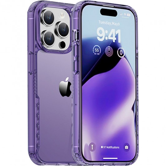 Чохол TPU+PC Multi-Color для Apple iPhone 14 Pro (6.1") Purple - зображення 1 