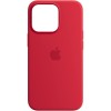 Чохол Silicone case (AAA) full with Magsafe and Animation для Apple iPhone 14 Pro (6.1"), Червоний / Red