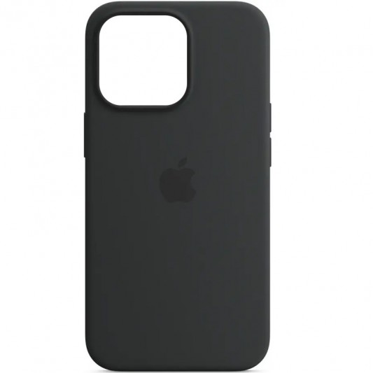 Чохол Silicone case (AAA) full with Magsafe and Animation для Apple iPhone 14 Pro (6.1"), Чорний / Midnight - зображення 1 