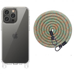 Чехол TPU Transparent with Straps для Apple iPhone 14 Pro (6.1
