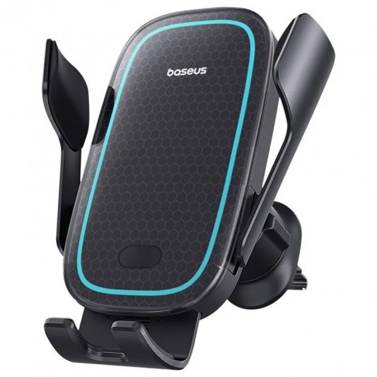 Автодержатель с БЗУ Baseus Milky Way Pro Wireless Charging Electric Car Mount 15W (C40357000111-0) Cluster Black - изображение 3