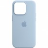 Чохол Silicone case (AAA) full with Magsafe and Animation для Apple iPhone 14 Pro (6.1"), Синій / Sky
