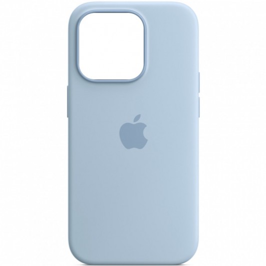 Чехол Silicone case (AAA) with Magsafe and Animation для Apple iPhone 14 Pro (6.1") Голубой / Sky - изображение 1