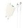 СЗУ Hoco N45 Biscuit PD30W+QC3.0 (1USB-A/1C) + кабель Type-C to Lightning Moonlight white
